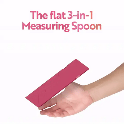 Slonkaz™ 3-in-1 Folding Measuring Spoons – 6 Sizes in 2 Spoons, Magnetic & Space-Saving Kitchen Gadget for Easy Storage