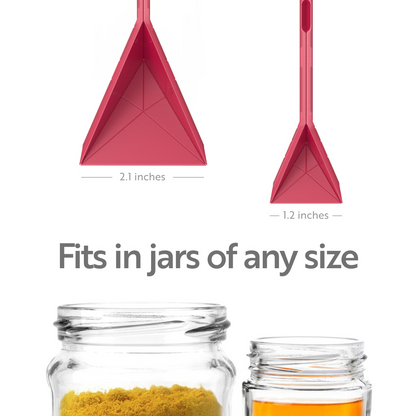 Slonkaz™ 3-in-1 Folding Measuring Spoons – 6 Sizes in 2 Spoons, Magnetic & Space-Saving Kitchen Gadget for Easy Storage