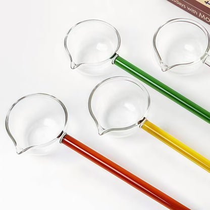 Slonkaz™ Stove-Top Glass Melting Spoon for Butter, Honey & Chocolate — Heat, Melt & Pour Cleanly Over Open Flame