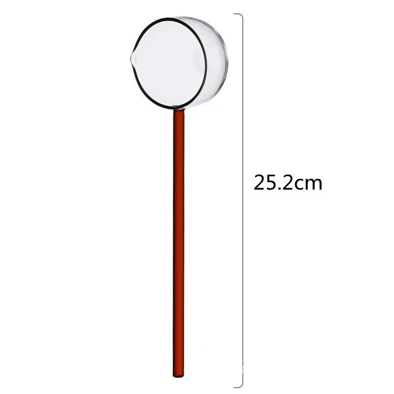 Slonkaz™ Stove-Top Glass Melting Spoon for Butter, Honey & Chocolate — Heat, Melt & Pour Cleanly Over Open Flame