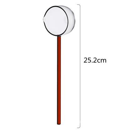 Slonkaz™ Stove-Top Glass Melting Spoon for Butter, Honey & Chocolate — Heat, Melt & Pour Cleanly Over Open Flame