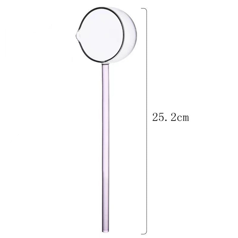Slonkaz™ Stove-Top Glass Melting Spoon for Butter, Honey & Chocolate — Heat, Melt & Pour Cleanly Over Open Flame