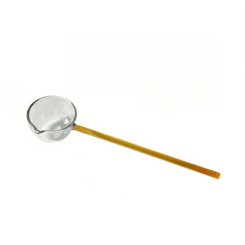 Slonkaz™ Stove-Top Glass Melting Spoon for Butter, Honey & Chocolate — Heat, Melt & Pour Cleanly Over Open Flame