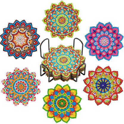 Slonkaz™ DIY Diamond Painting Coaster Kits (Set of 6)