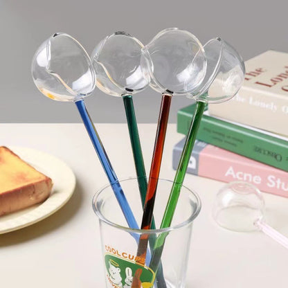 Slonkaz™ Stove-Top Glass Melting Spoon for Butter, Honey & Chocolate — Heat, Melt & Pour Cleanly Over Open Flame