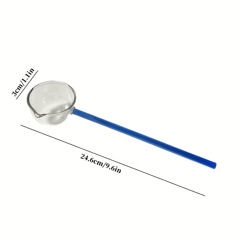 Slonkaz™ Stove-Top Glass Melting Spoon for Butter, Honey & Chocolate — Heat, Melt & Pour Cleanly Over Open Flame