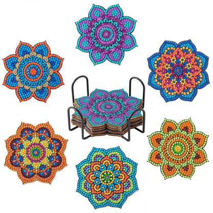 Slonkaz™ DIY Diamond Painting Coaster Kits (Set of 6)