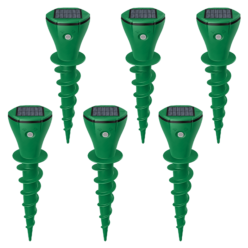 💥Hot Sale 50% OFF☘️ Solar Powered Waterproof Screw Mole Repellent