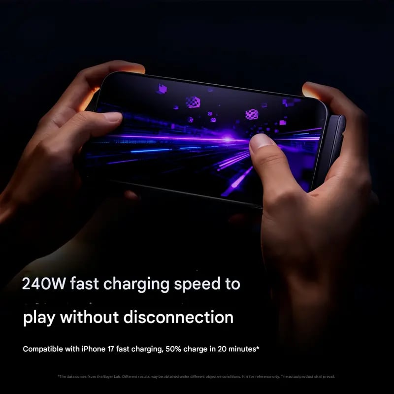 🥇Slonkaz™ 2-in-1 Invisible Holder Charger Cable – 240W Fast Charging Cord with Built-In Phone Stand (Offer)