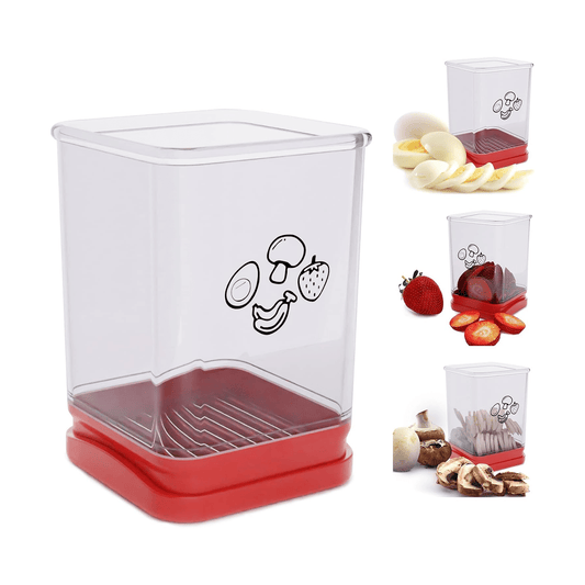 Slonkaz™ Easy Cup Slicer – Perfect Fruit & Veggie Slices in Seconds