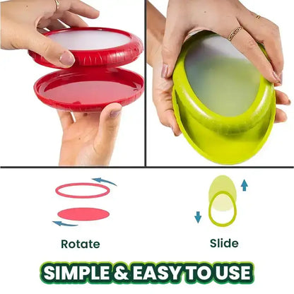 Slonkaz™ Silicone Food Saver Pods — Reusable Covers for Fruits, Veggies & More