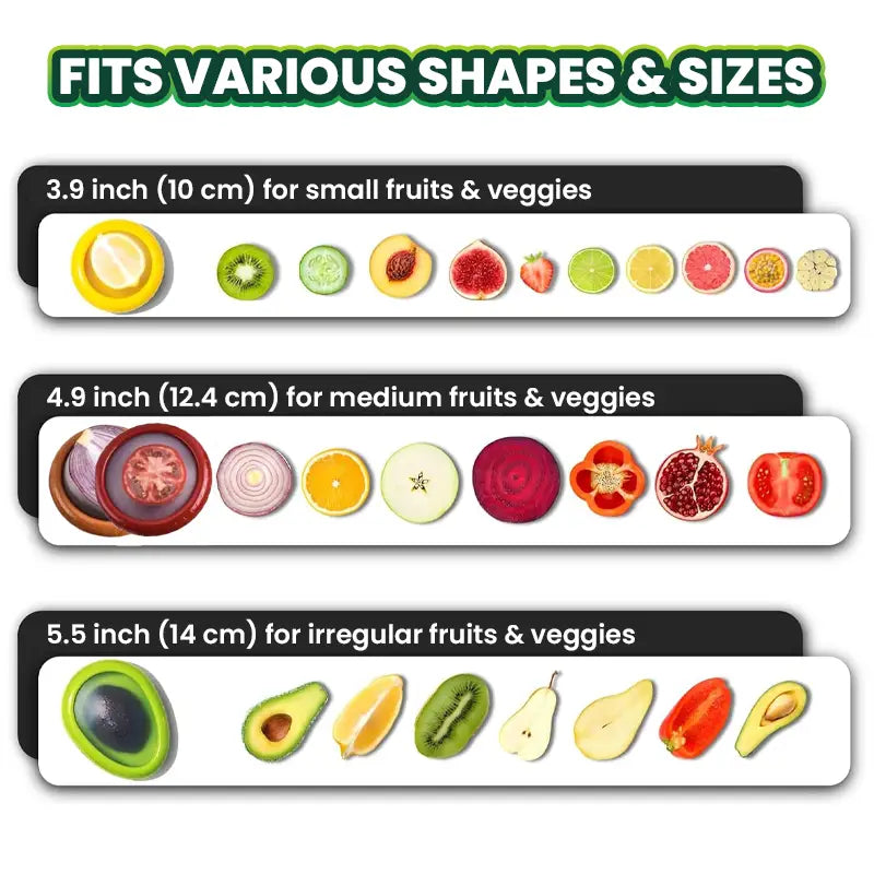 Slonkaz™ Silicone Food Saver Pods — Reusable Covers for Fruits, Veggies & More