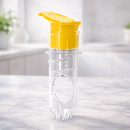 Slonkaz™ 2-in-1 Mini Citrus Juicer – Mess-Free, Seed-Free, Effortless Squeeze Lemon & Orange Press for Everyday Kitchen Use