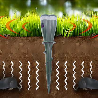 🔥Hot Sale 50% OFF☘️ Solar Powered Waterproof Screw Mole Repellent (offer)