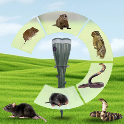 🔥Hot Sale 50% OFF☘️ Solar Powered Waterproof Screw Mole Repellent (offer)