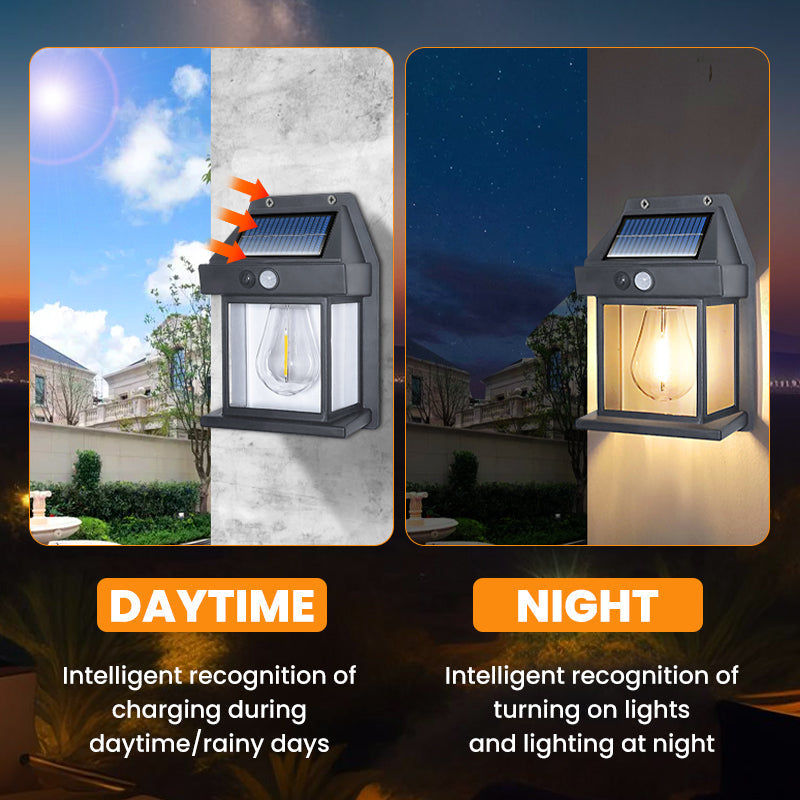 🎁SOLAR WALL LIGHT💡Motion Sensor & Weatherproof, Automatic Dusk to Dawn Operation, Easy Installation for Garden and Pathway 🌟🛒