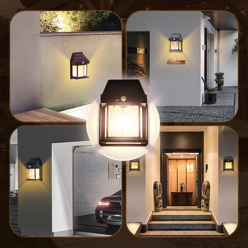 🎁SOLAR WALL LIGHT💡Motion Sensor & Weatherproof, Automatic Dusk to Dawn Operation, Easy Installation for Garden and Pathway 🌟🛒