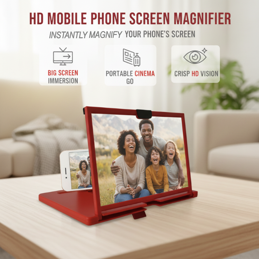Slonkaz™ HD Phone Magnifier for Easier Viewing ✨ Ease Eye Strain, Make Screen “Bigger”