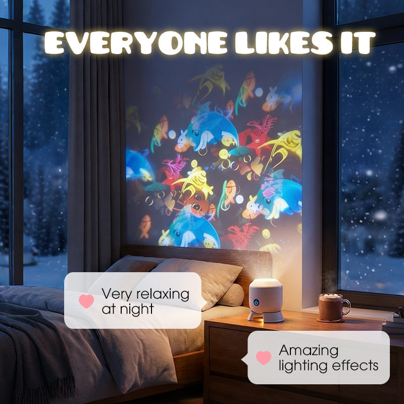 🌊 Slonkaz™ Dynamic Rotating LED Projector Light