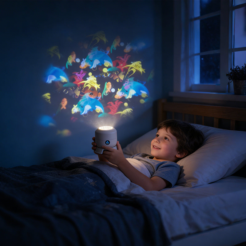 🌊 Slonkaz™ Dynamic Rotating LED Projector Light