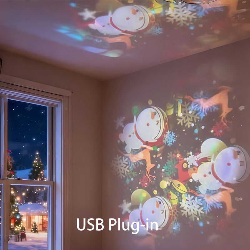🌊 Slonkaz™ Dynamic Rotating LED Projector Light