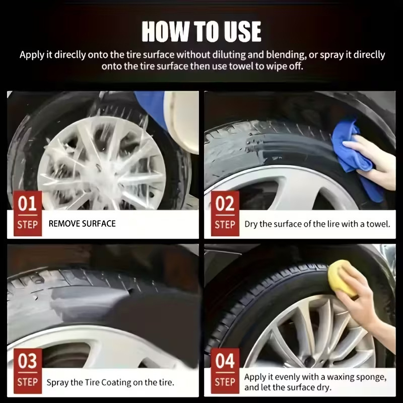 🚗LAST DAY BUY 1 GET 1 FREE! ✨ Car Tire & Plastic Trim Renewal Paste – Restores Shine, Prevents Cracking & Easy Application 🛞