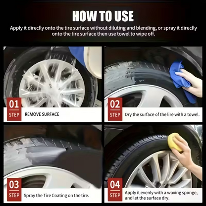 🚗LAST DAY BUY 1 GET 1 FREE! ✨ Car Tire & Plastic Trim Renewal Paste – Restores Shine, Prevents Cracking & Easy Application 🛞