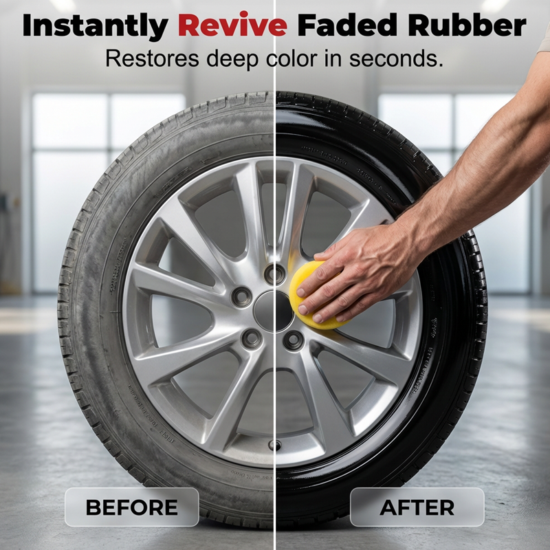 🚗LAST DAY BUY 1 GET 1 FREE! ✨ Car Tire & Plastic Trim Renewal Paste – Restores Shine, Prevents Cracking & Easy Application 🛞