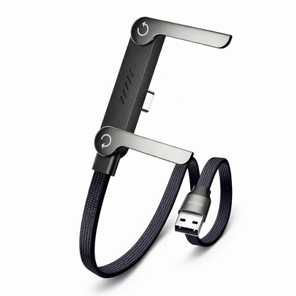 🥇Slonkaz™ 2-in-1 Invisible Holder Charger Cable – 240W Fast Charging Cord with Built-In Phone Stand (Offer)